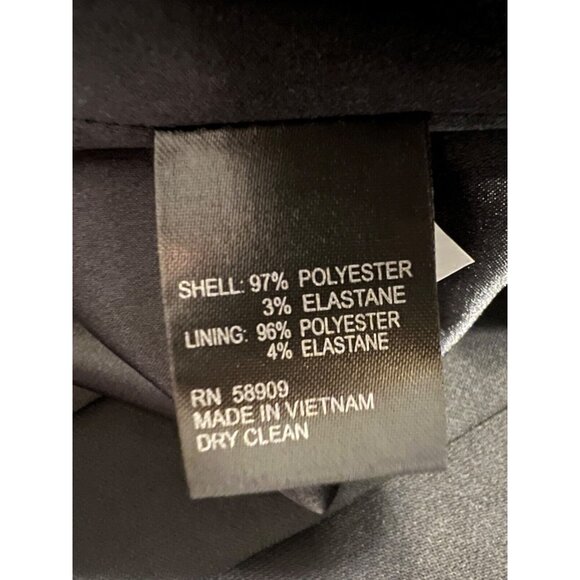 Alex Marie Dress 14 Black Crew Neck Sleeveless Stretch Sheath Career Church - Picture 9 of 9